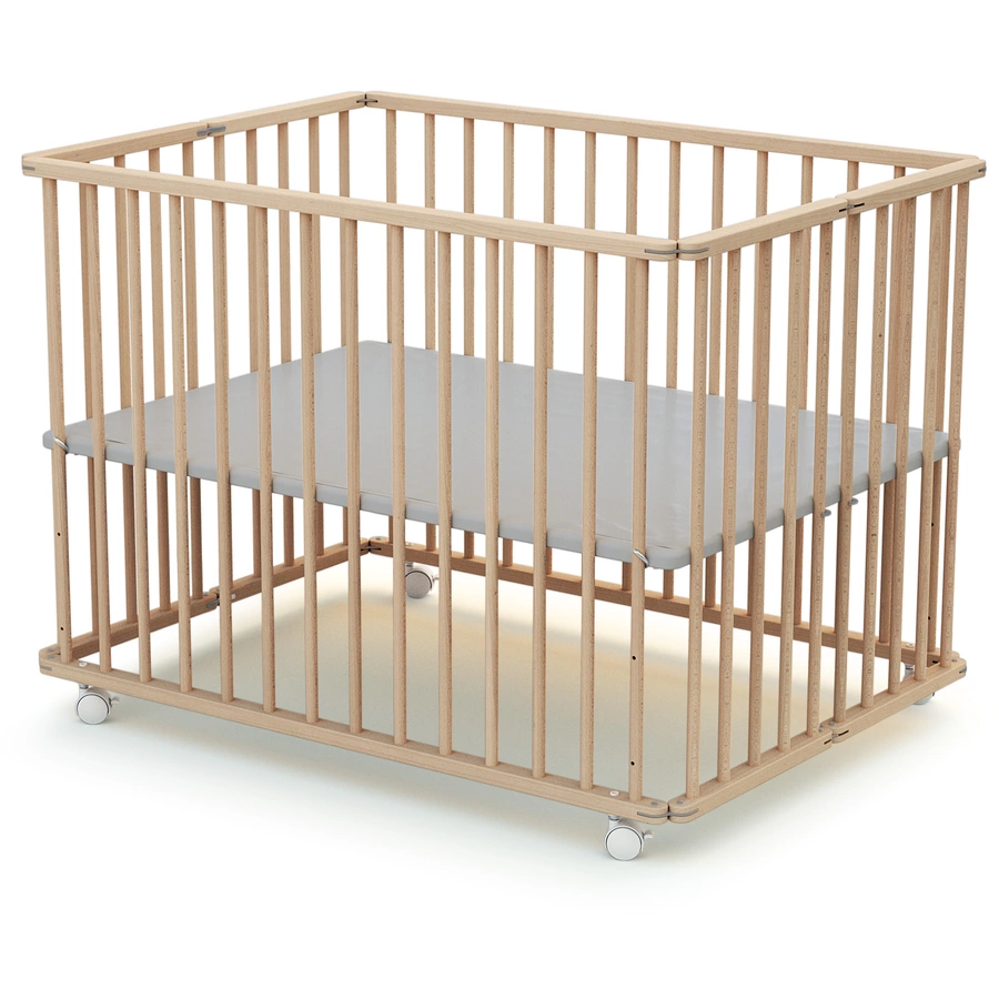 WEBABY Laufgitter faltbar Buche natur 70 x100 cm