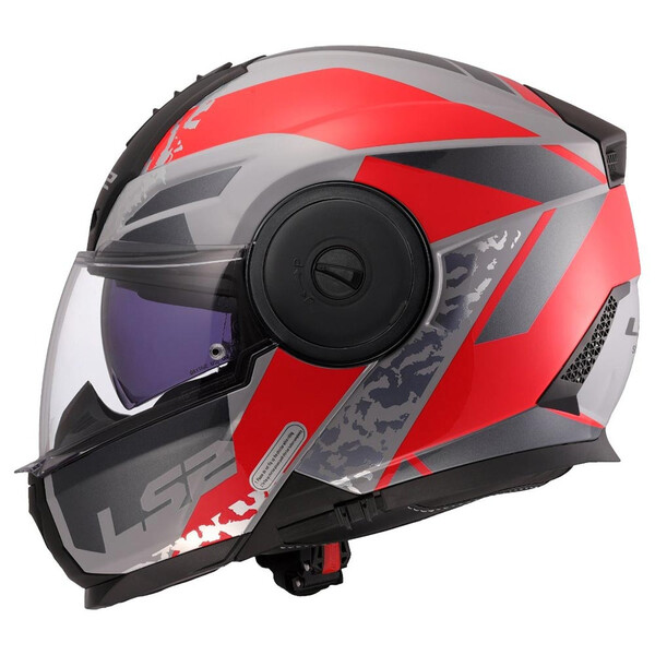 LS2 - Casque FF902 Scope II Oxyd Gris / Rouge / Brillant