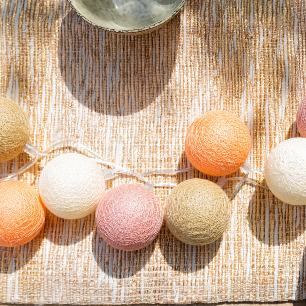 Cotton ball lights outdoor lichtsnoer dulce