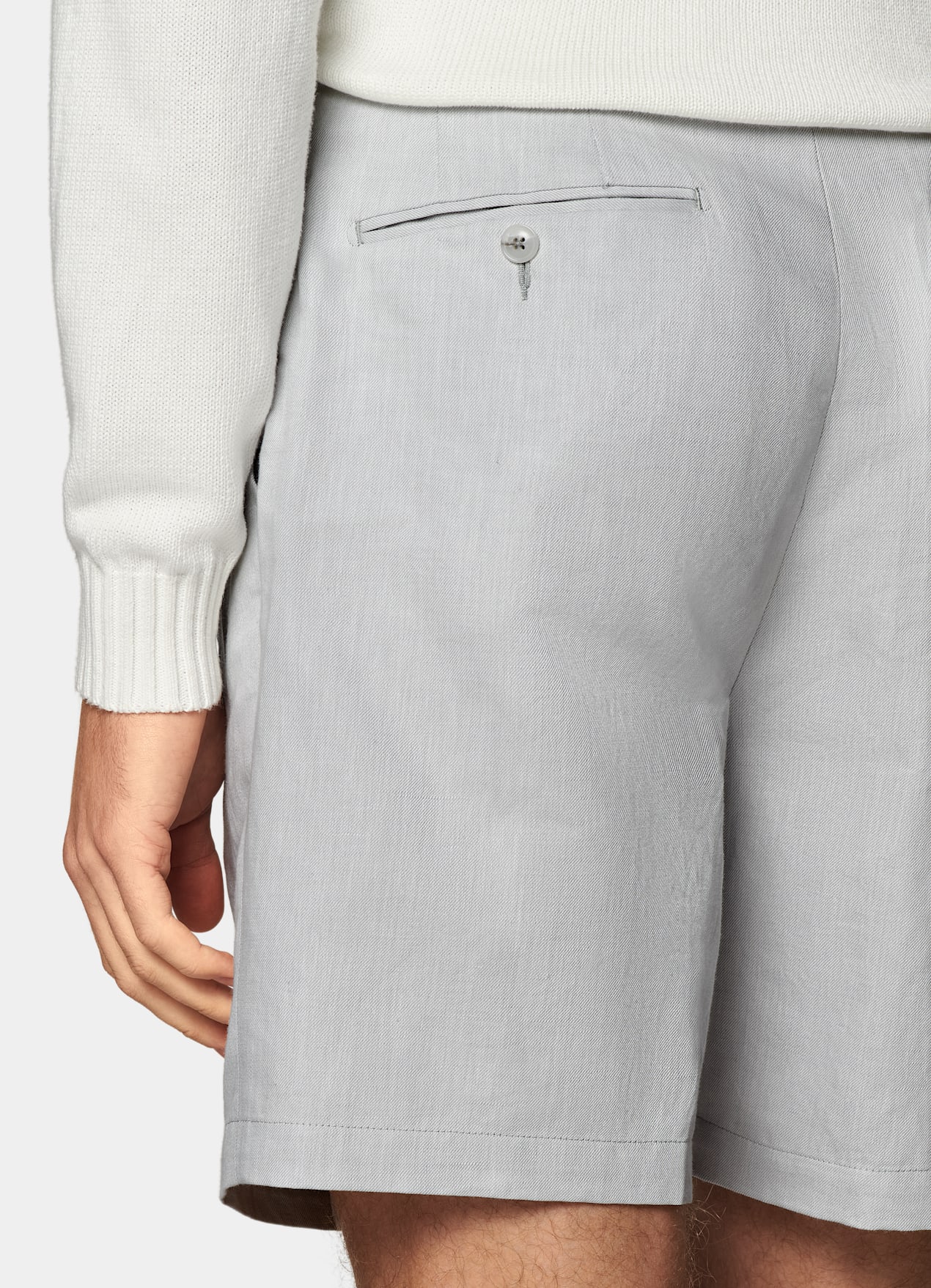 Short Straight Leg gris clair