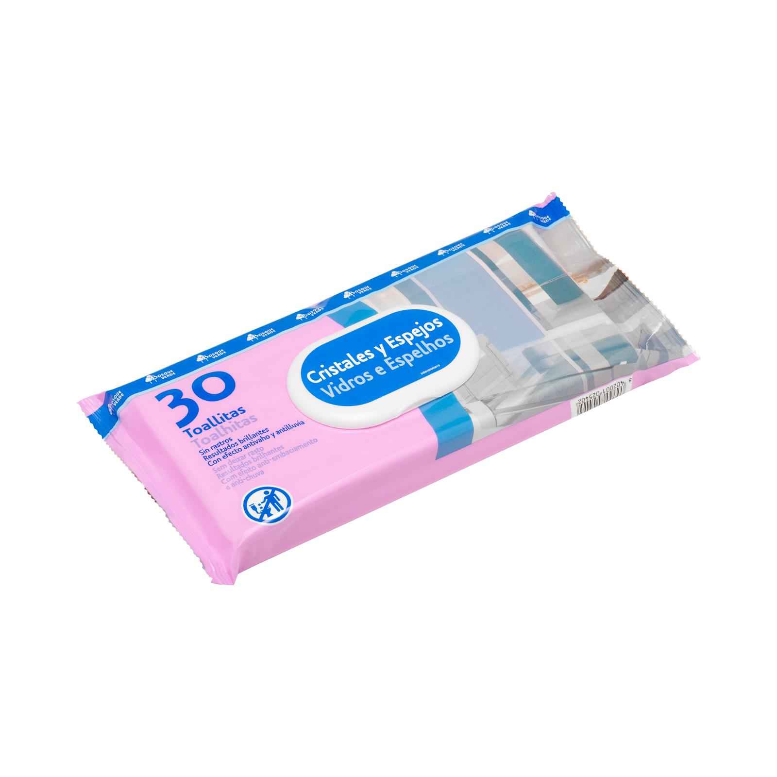 Lingettes nettoyantes pour vitres et miroirs Bosque Verde
