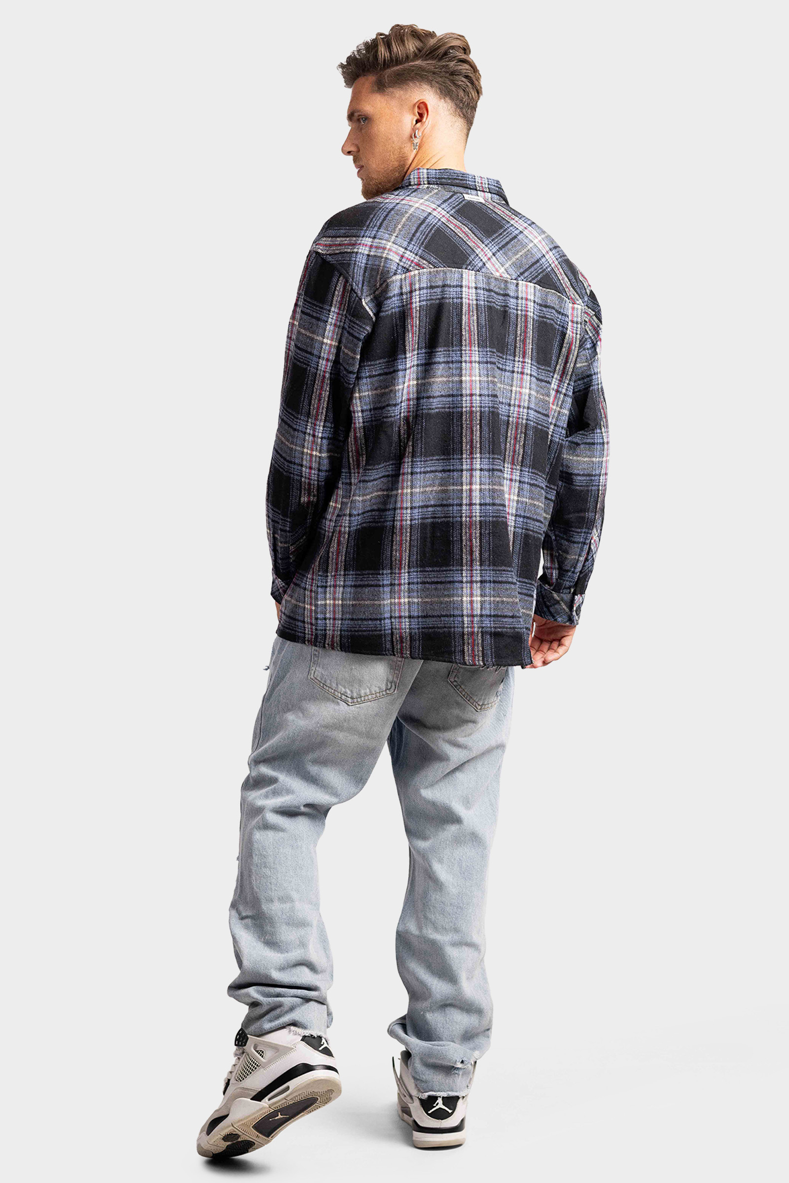 Couture Club Check Shirt Heren Blauw