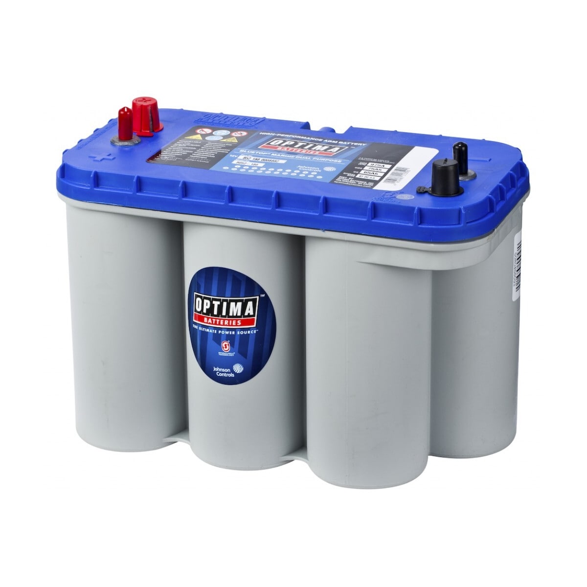 OPTIMA AGM Blue Top 12V 75AH 975CCA (325x165x238mm) +venstre 8052-188
