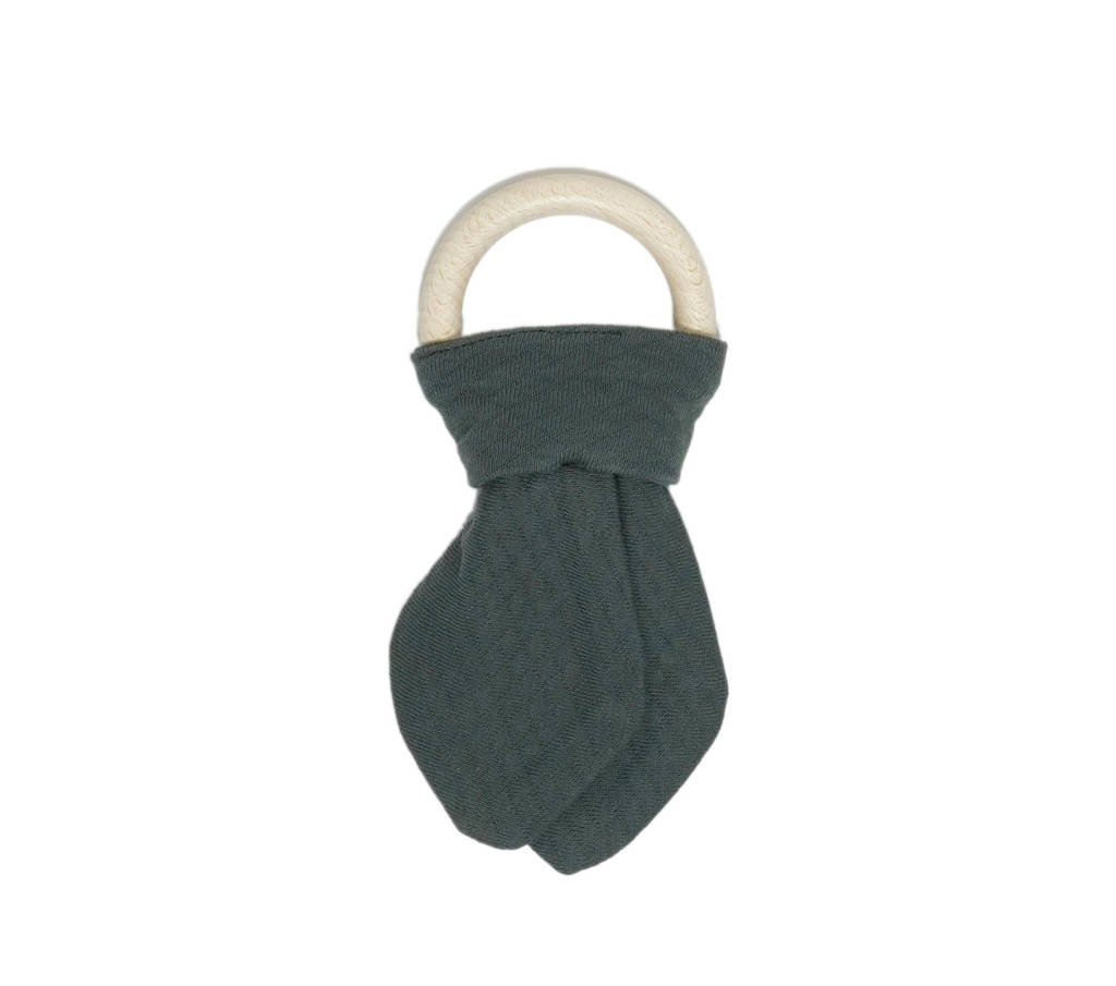 houten bijtring Dark Green
