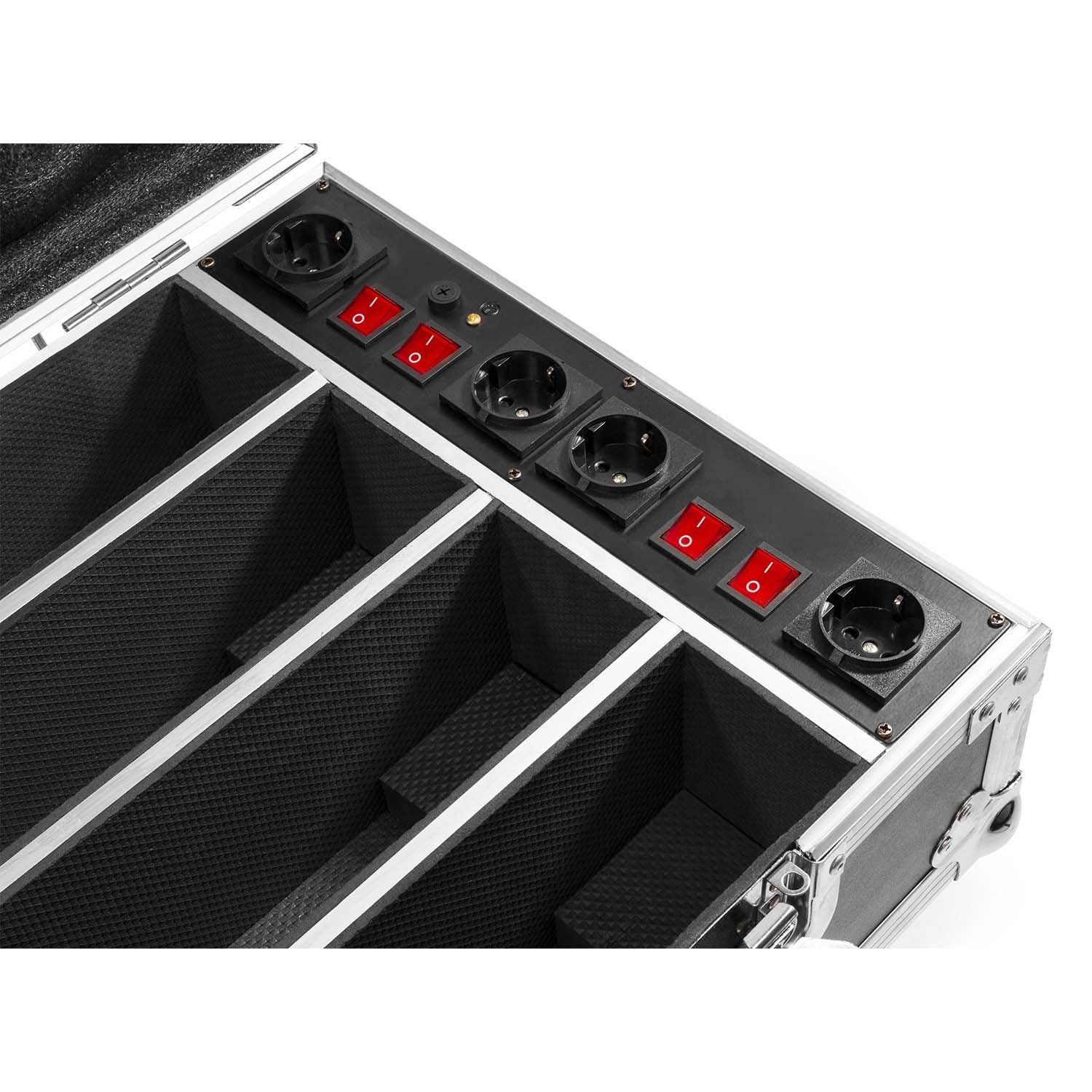 BeamZ FCC14 flightcase voor 4X BBB243 met oplader