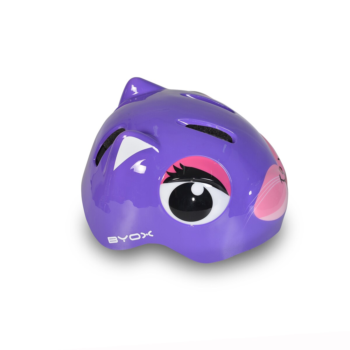 Byox Schutzhelm Y26 Kati Größe S 48 - 54 cm einstellbar 4 Löcher LED-Beleuchtung in lila