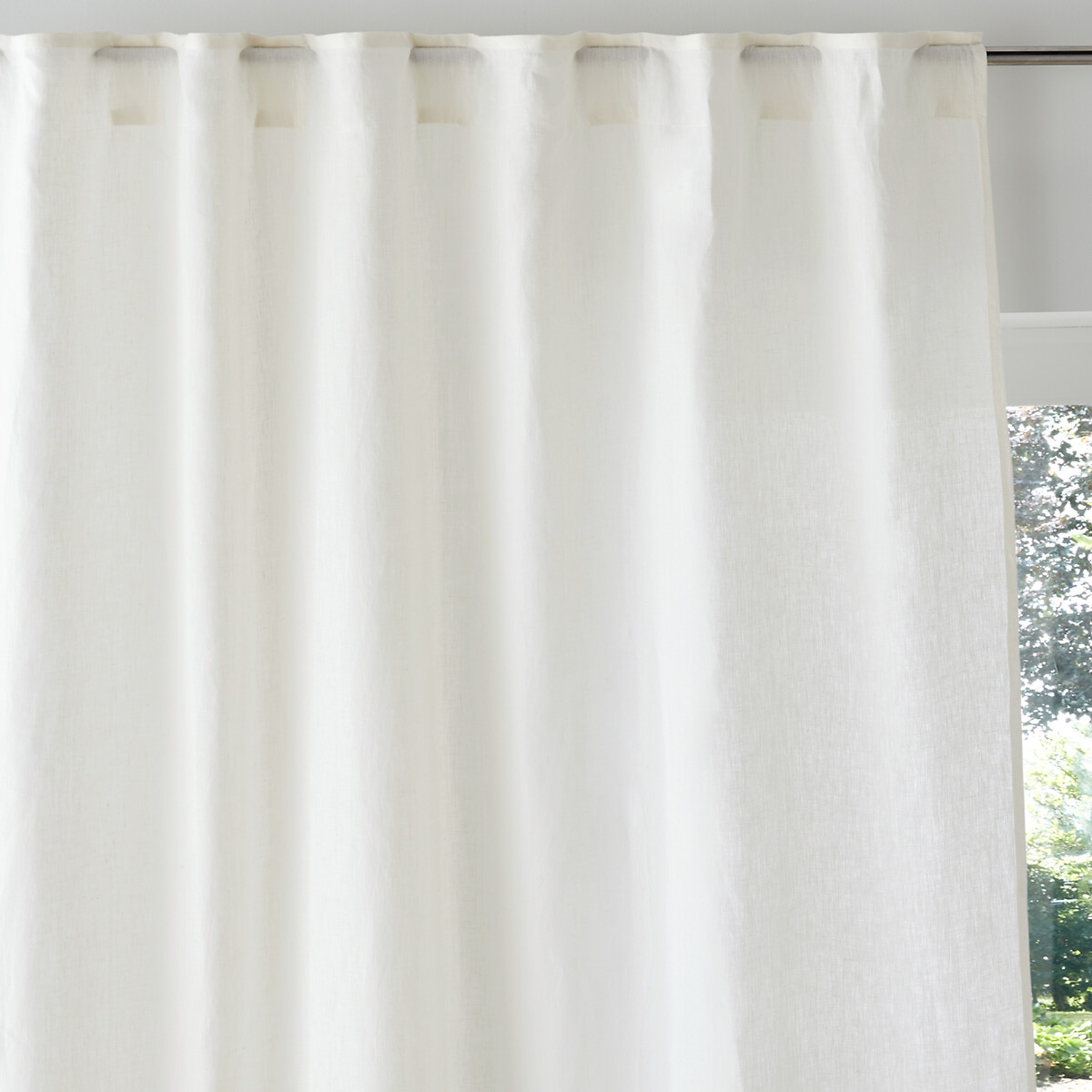 LA REDOUTE INTERIEURS<br>Cortina com laços ocultos em linho/veludo, Onega x Veludo