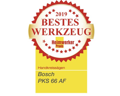 Bosch PKS 66 AF handcirkelzaag inclusief geleiderail en zaagblad
