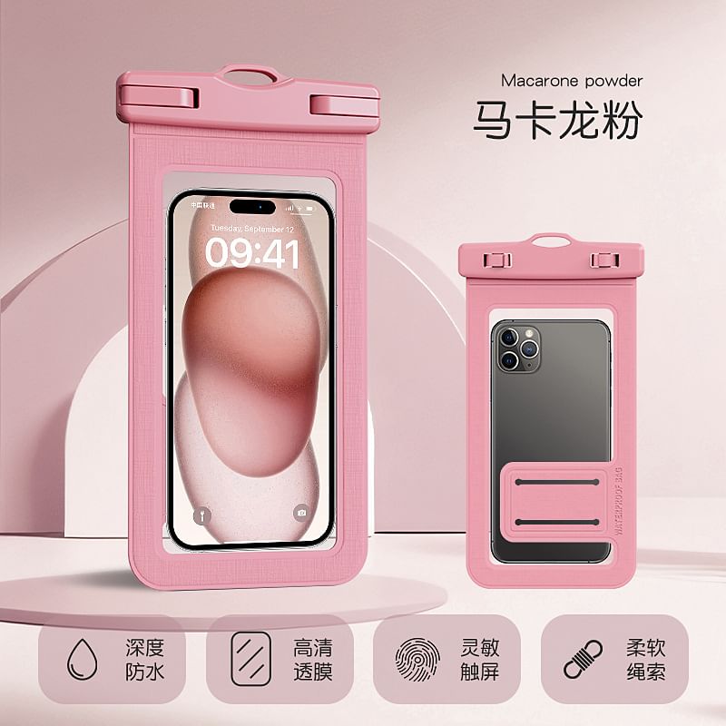 Karnemelk - Transparante waterdichte telefoonhoes voor touchscreen