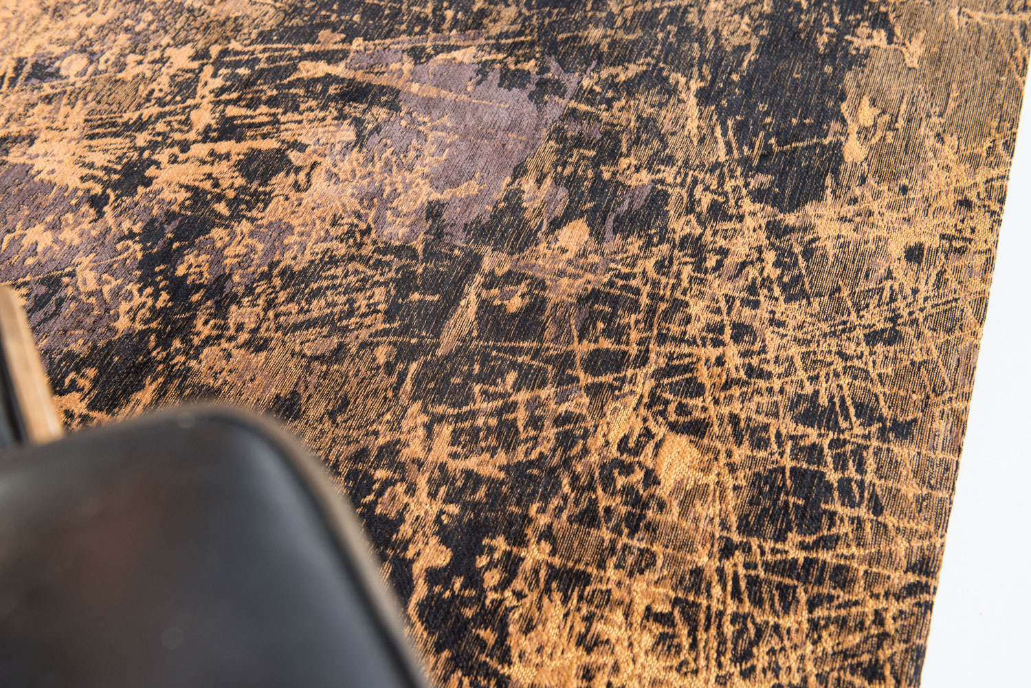Ecorugs vloerkleed Cracks goud 140x200 cm