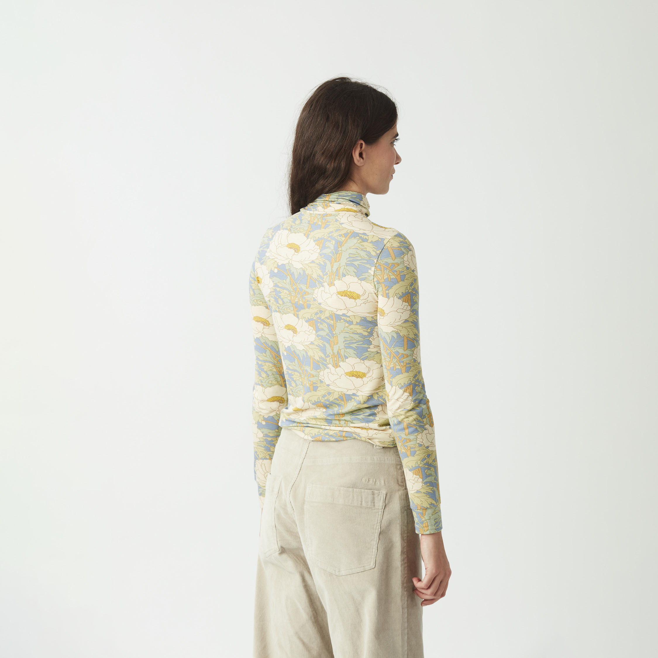 Skimy Printed Col Tee