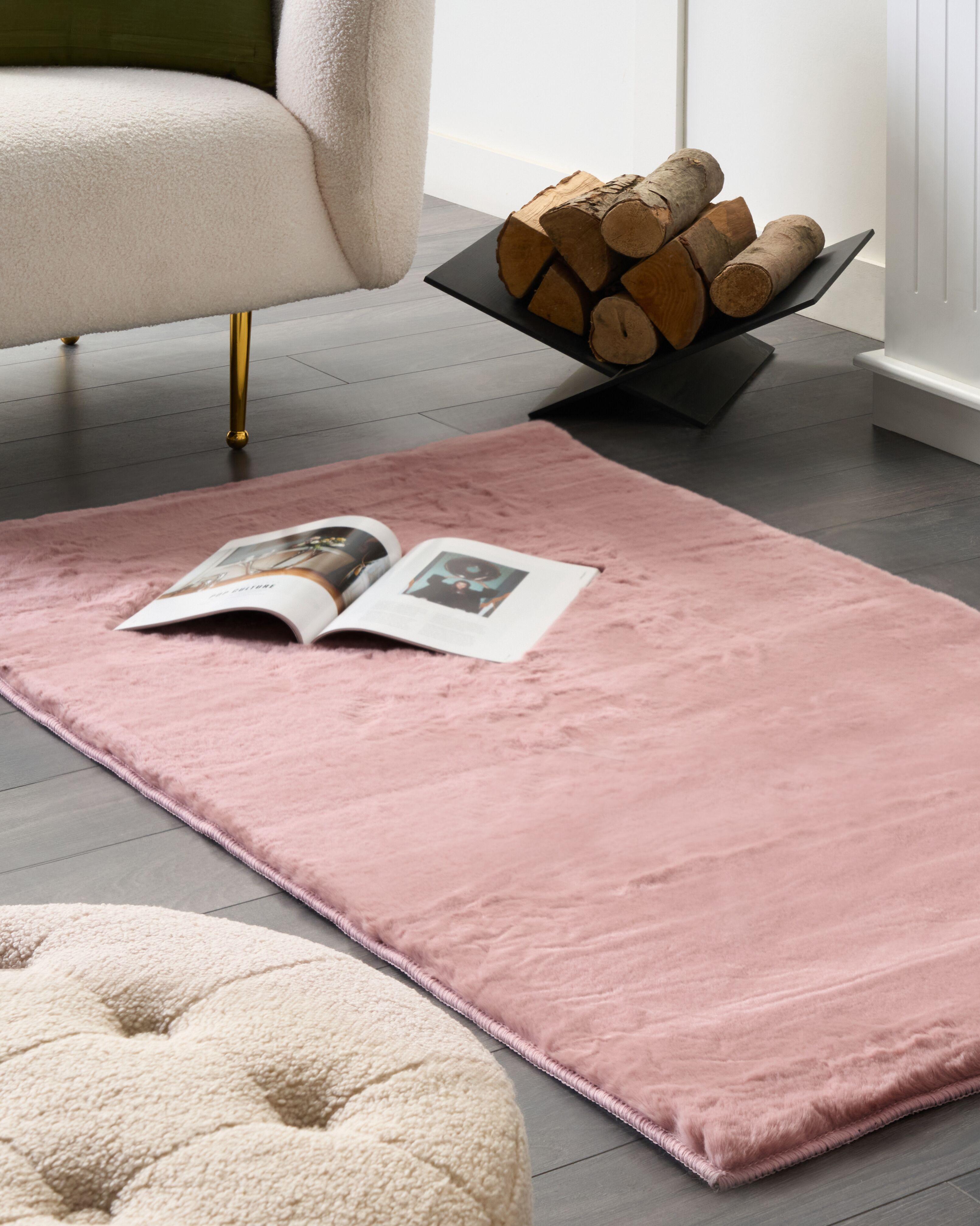 Kunstbontkleed MIRPUR Roze 80 x 150 cm