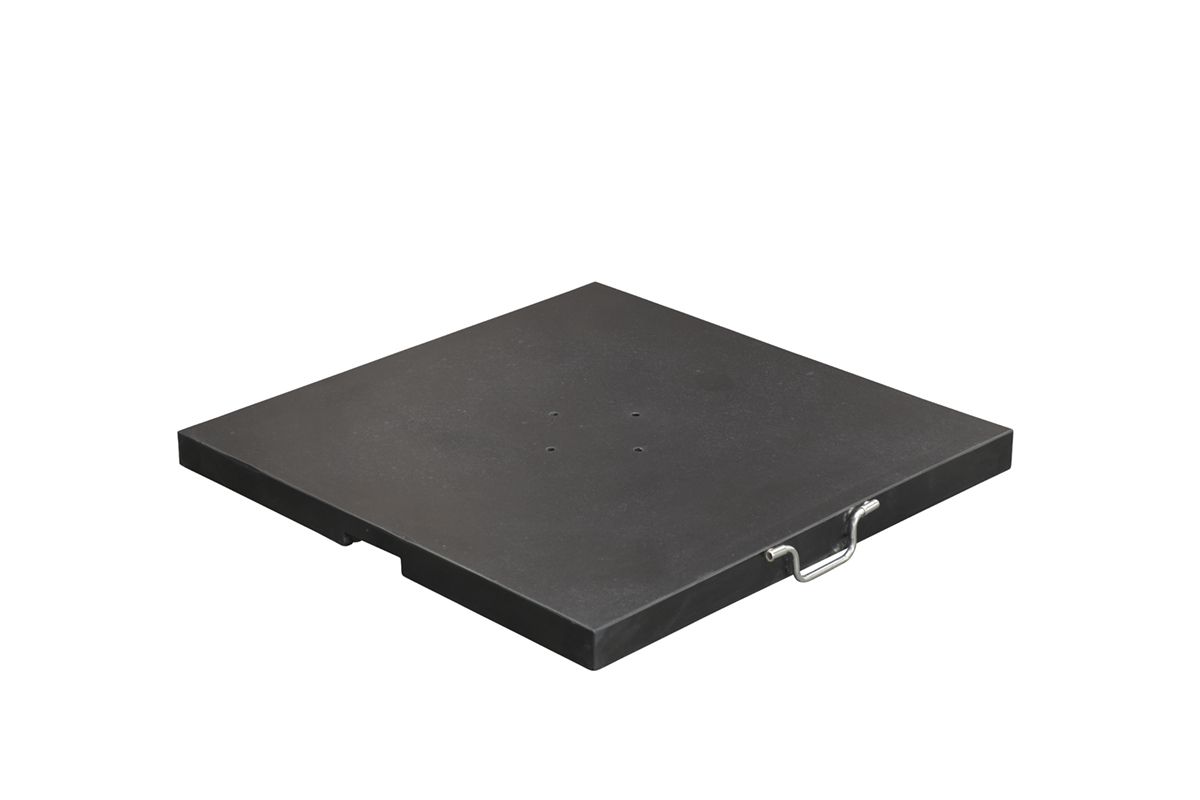 Hawaii granieten parasolvoet - 80 kg - zwart gepolijst