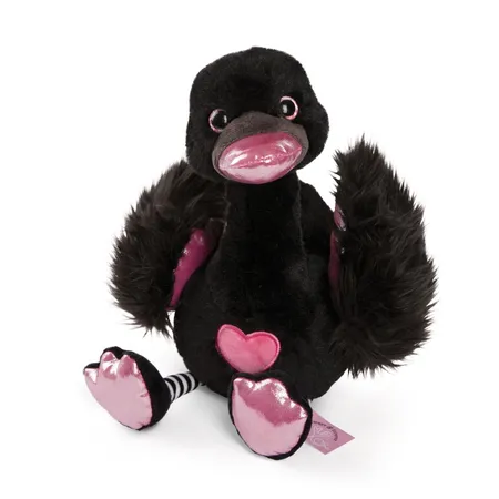 NICI Kuscheltier Schwarzer Love Schwan GREEN, 50 cm