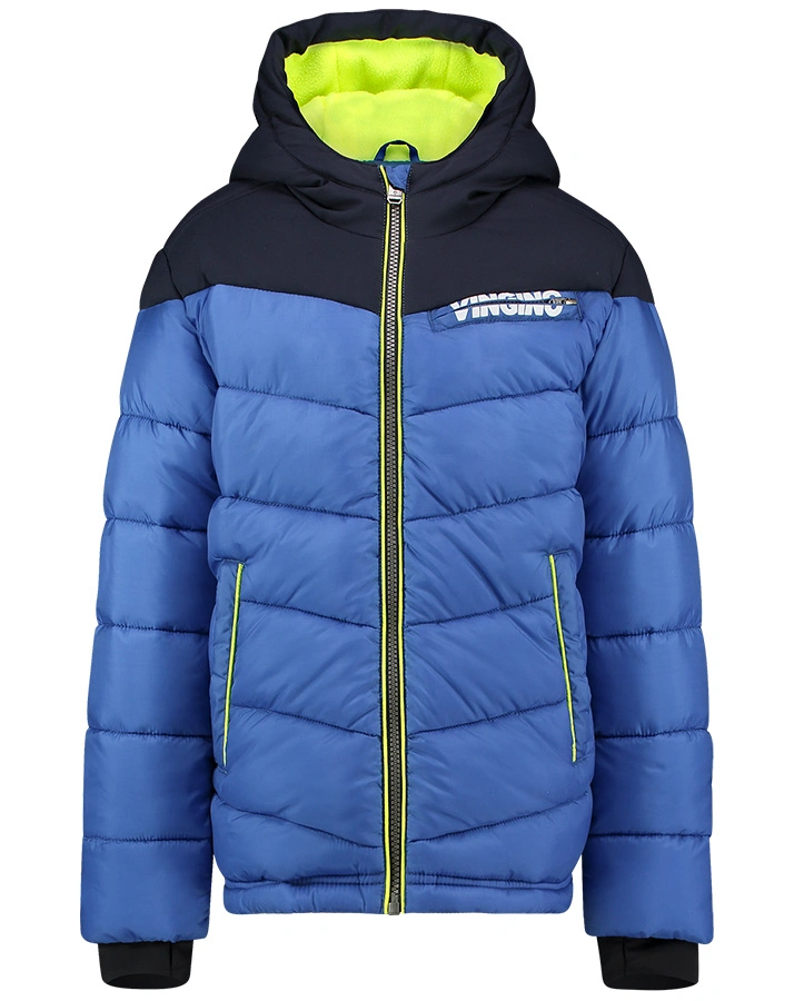 Steppjacke TUGRA mit Kapuze in digital blue