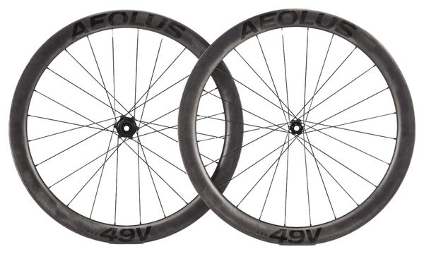 Paire de Roues Bontrager Aeolus Pro 49V I 12x100 - 12x142 mm I CenterLock I Shimano/Sram