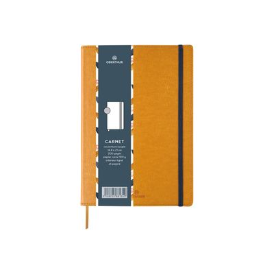 Oberthur Carmen - Carnet de notes souple A5 - ligné - 200 pages - moutarde