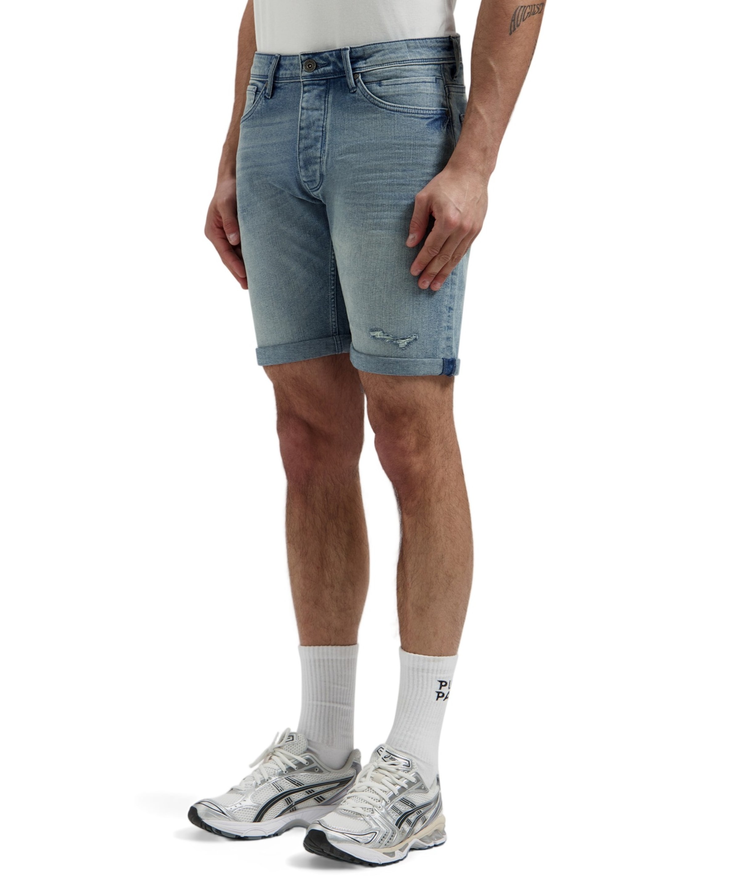 Pure Path The Miles Slim Fit Short heren korte broek blauw