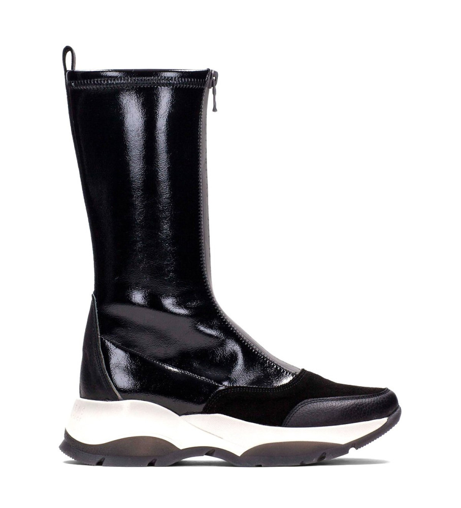 Botas Hispanitas Andes em couro preto