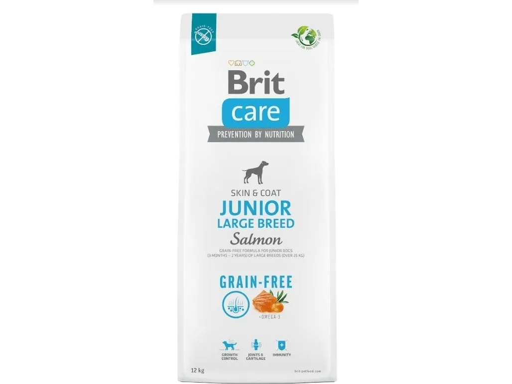 Brit Care Dog Grain-free Junior Large Breed, Salmon, 12 kg