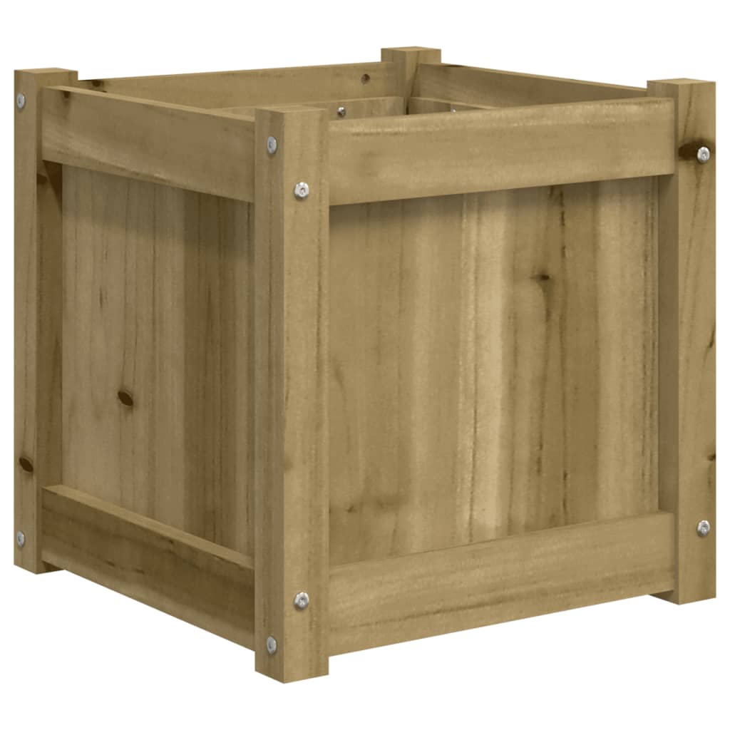 Jardinière 40x40x40 cm bois de pin imprégné