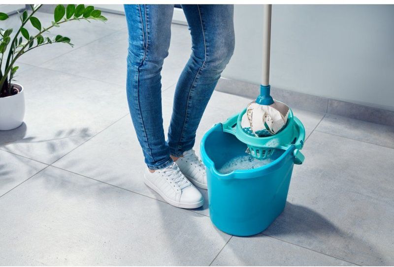 Leifheit Power mop 3-in-1 - compleet set - mop - emmer met pers