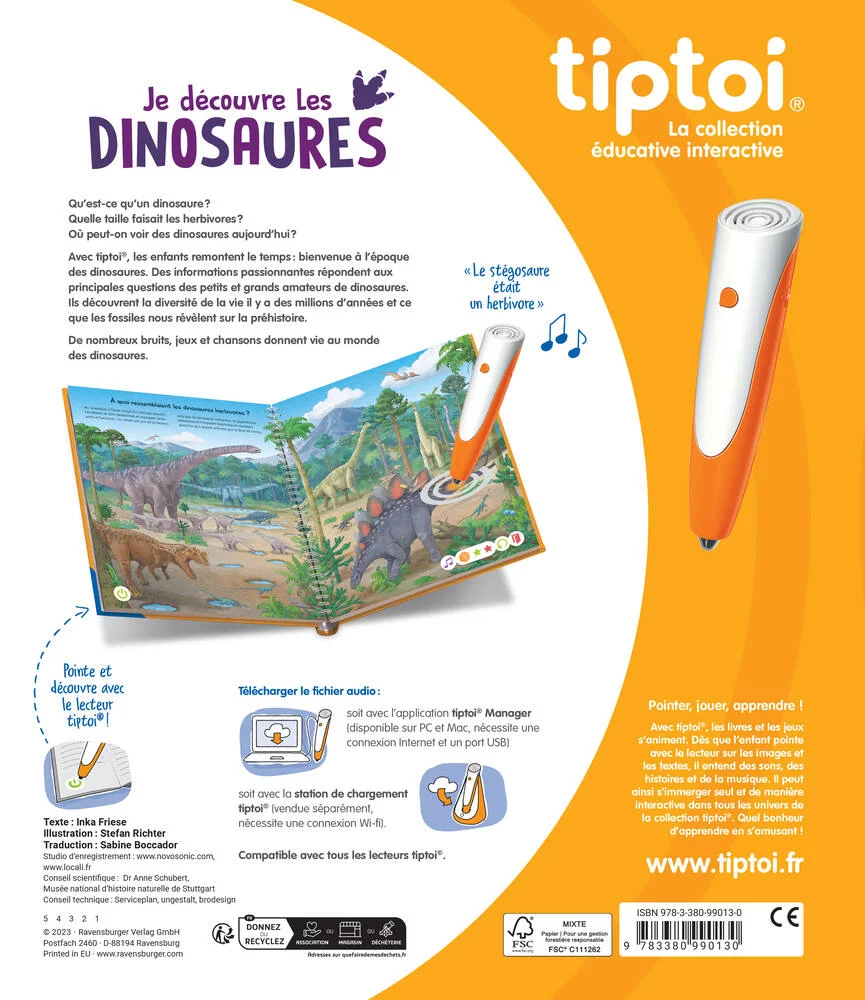 TIPTOI® JE DECOUVRE LES DINOSAURES