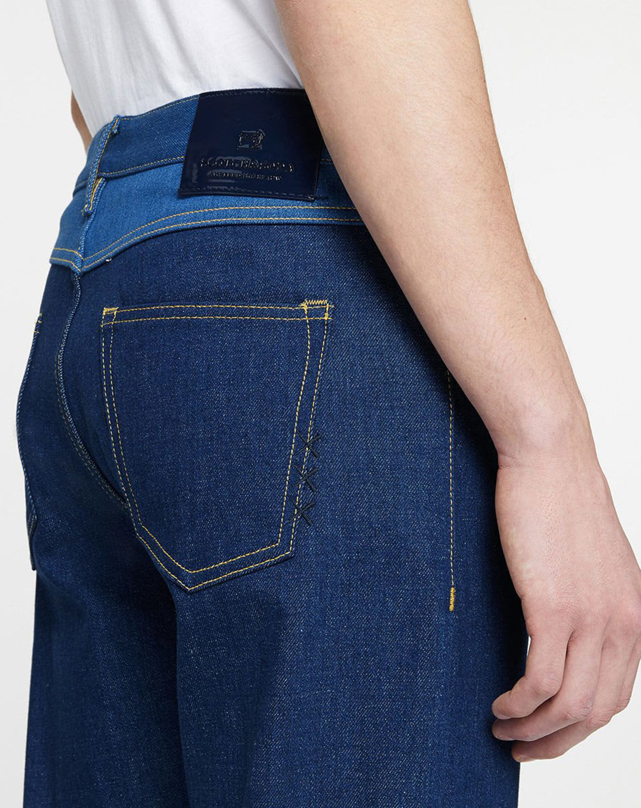 Scotch & Soda Jean Regular Fit taille haute bleu