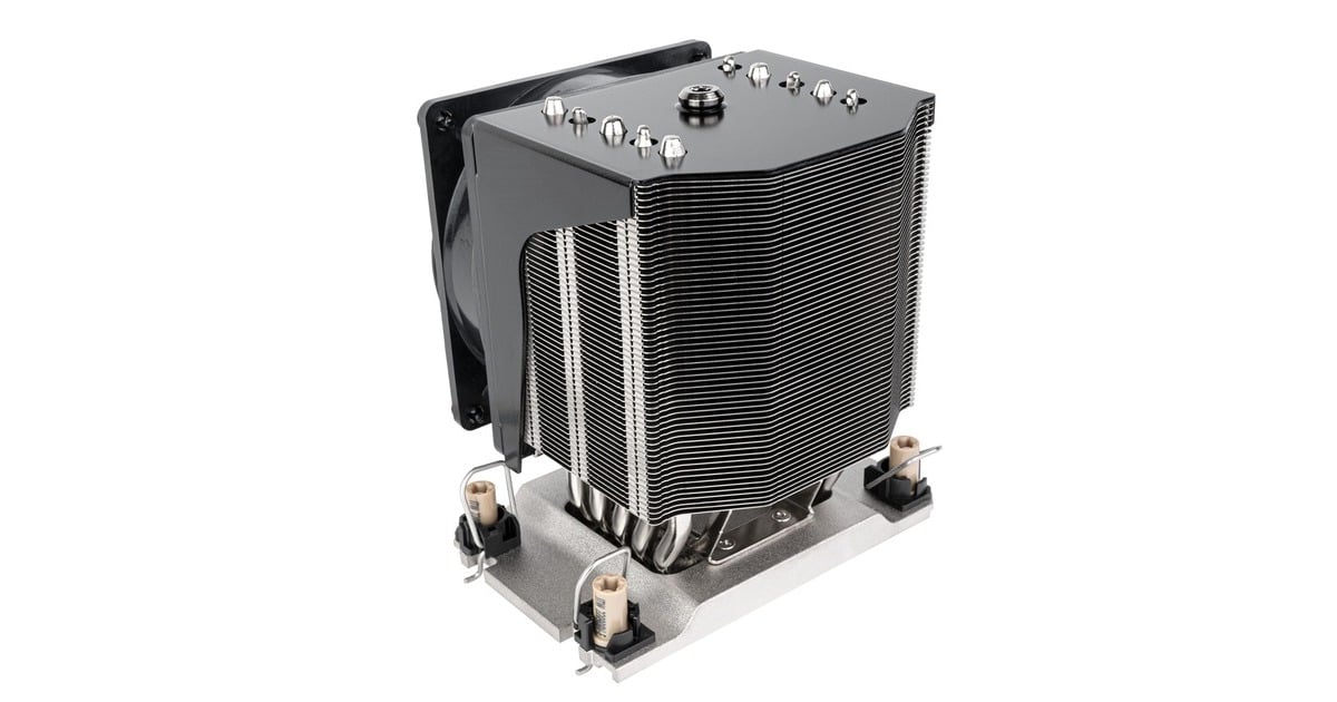 SilverStoneSST-XE04-4677VB CPU-koeler  (Zwart, 4-pins PWM fan-connector)