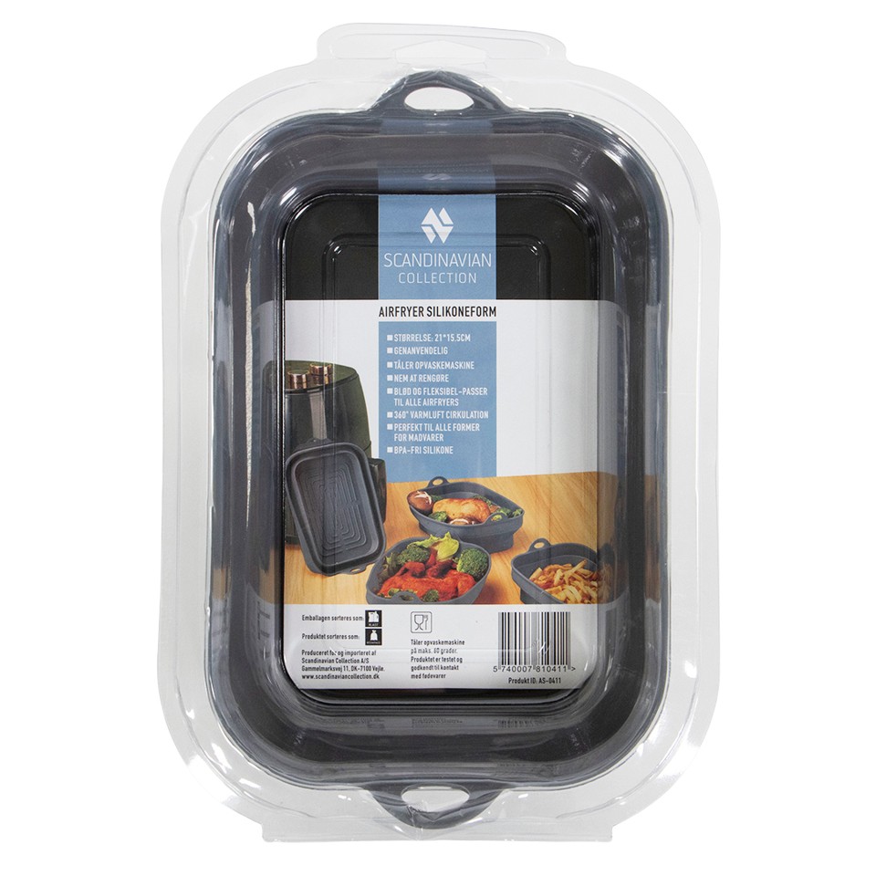 Scandinavian Collection - Airfryer silikoneform, rektangulær
