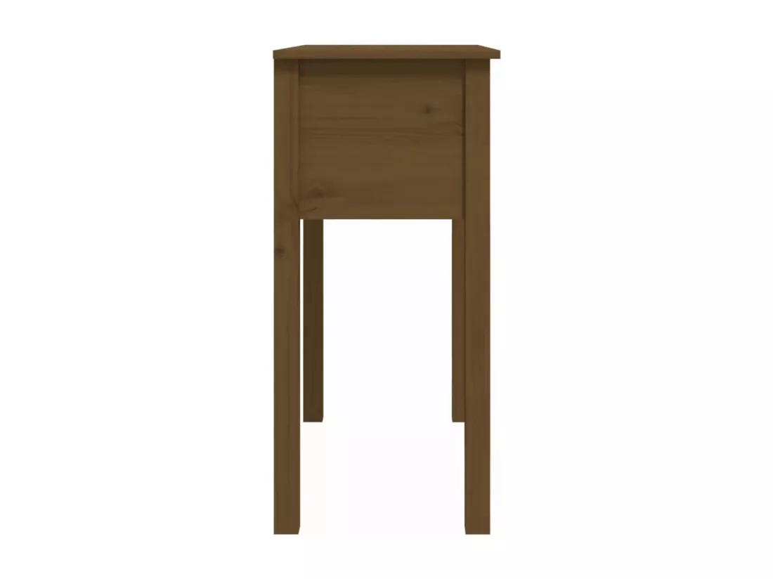 Table console Marron miel 70x35x75 cm Bois massif de pin