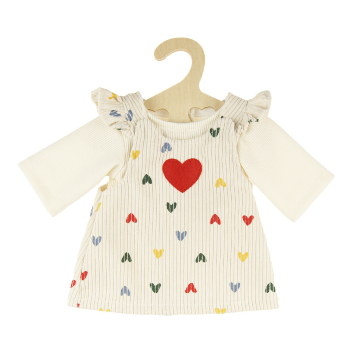Heless | Jurk met t-shirt Hart Confetti (28-35cm)