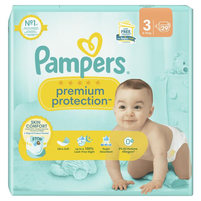 Pampers Premium Protection Luiers Maat 3 6-10 KG 29 stuks