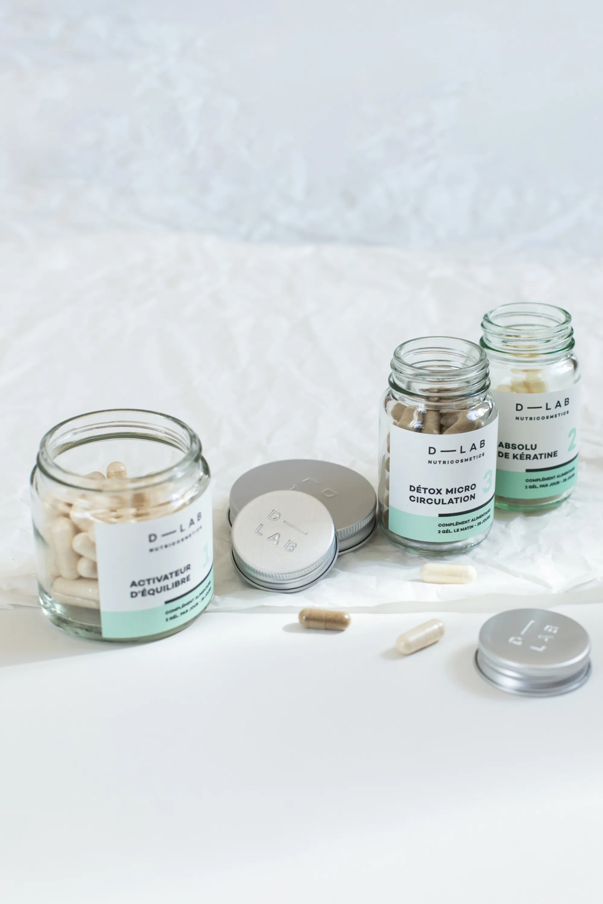 D-LAB Nutricosmetics Compléments alimentaires Programme Masse-Capillaire-392 g