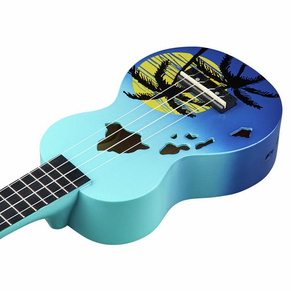 Mahalo Hawaii Blue Ukulele