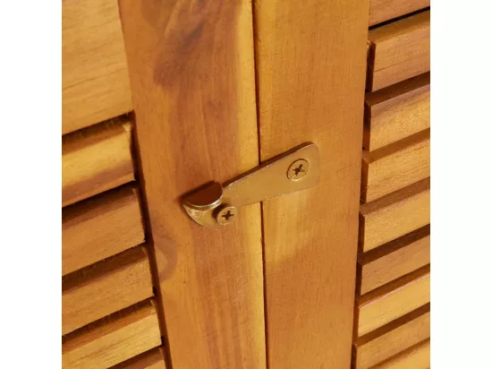 Boîte de rangement de jardin 280x87x104 cm bois massif d'acacia