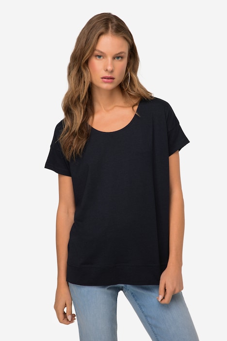 T-Shirt, oversized, Rundhals, Halbarm