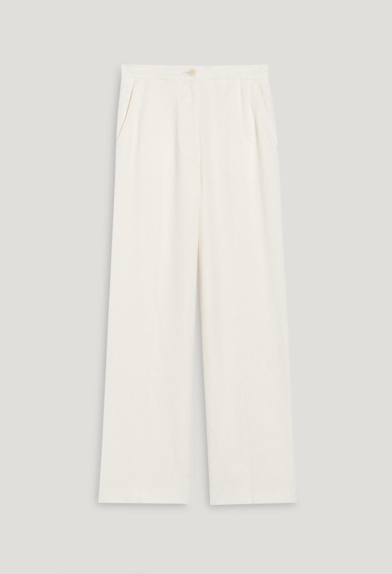 Pantalon de tailleur lin melange