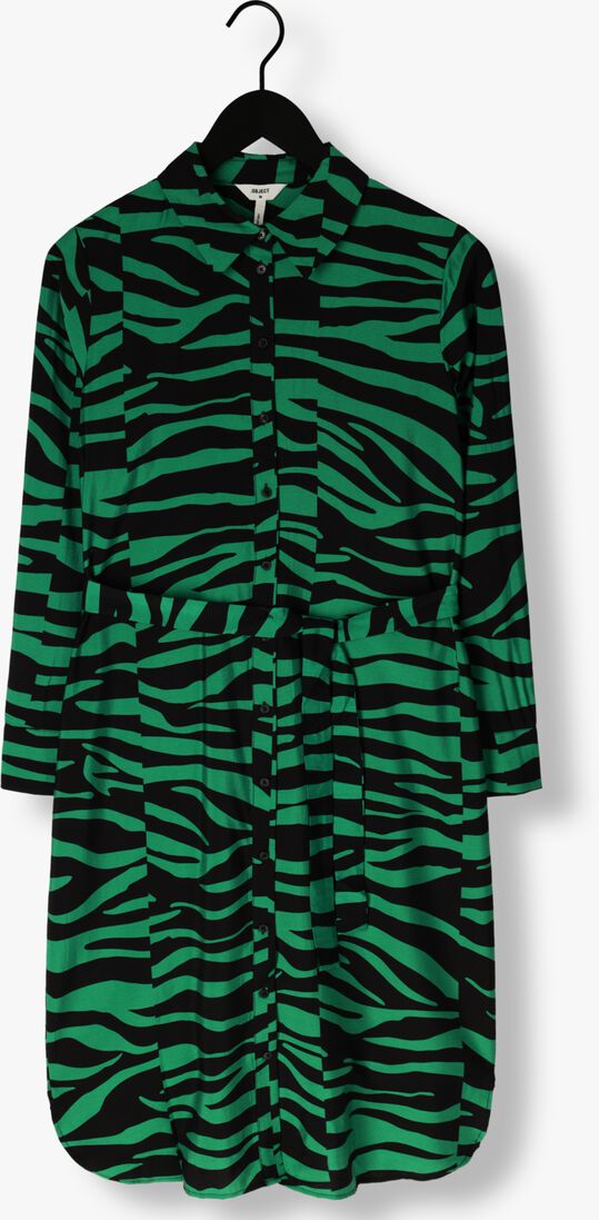 OBJECT groene object midi jurk objcira l/s shirt dress 129