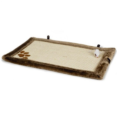 Tapete arranhador marrom para gatos