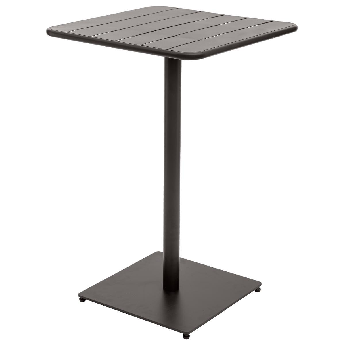 TABLE HAUTE PHUKET CARREE GRAPHITE 2 PLACES