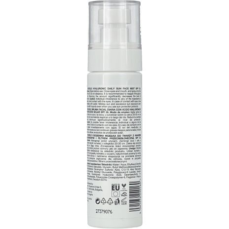 Ansigtsspray m. hyaluronsyre m. SPF30