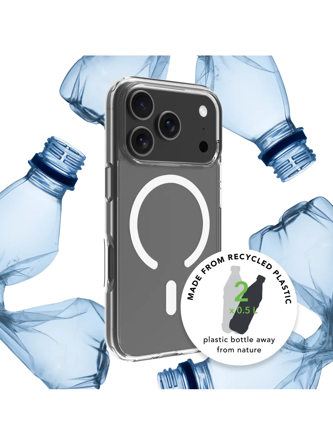 iPhone 17 Pro Max Hardcase Hülle Clear Case Iceland Pro MagSafe Recycled (IM69CL006699) - Transparent
