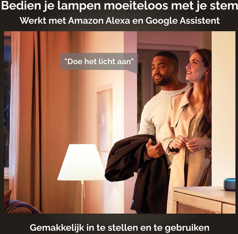 Philips Hue Kaarslamp Lichtbron E14 - zachtwit licht - 5,2W - Bluetooth - 2 Stuks