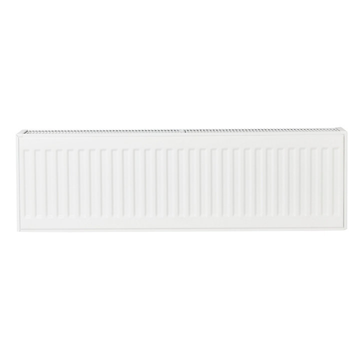 Radiateur eau chaude acier GoodHome blanc L. 100 cm x H. 30 cm