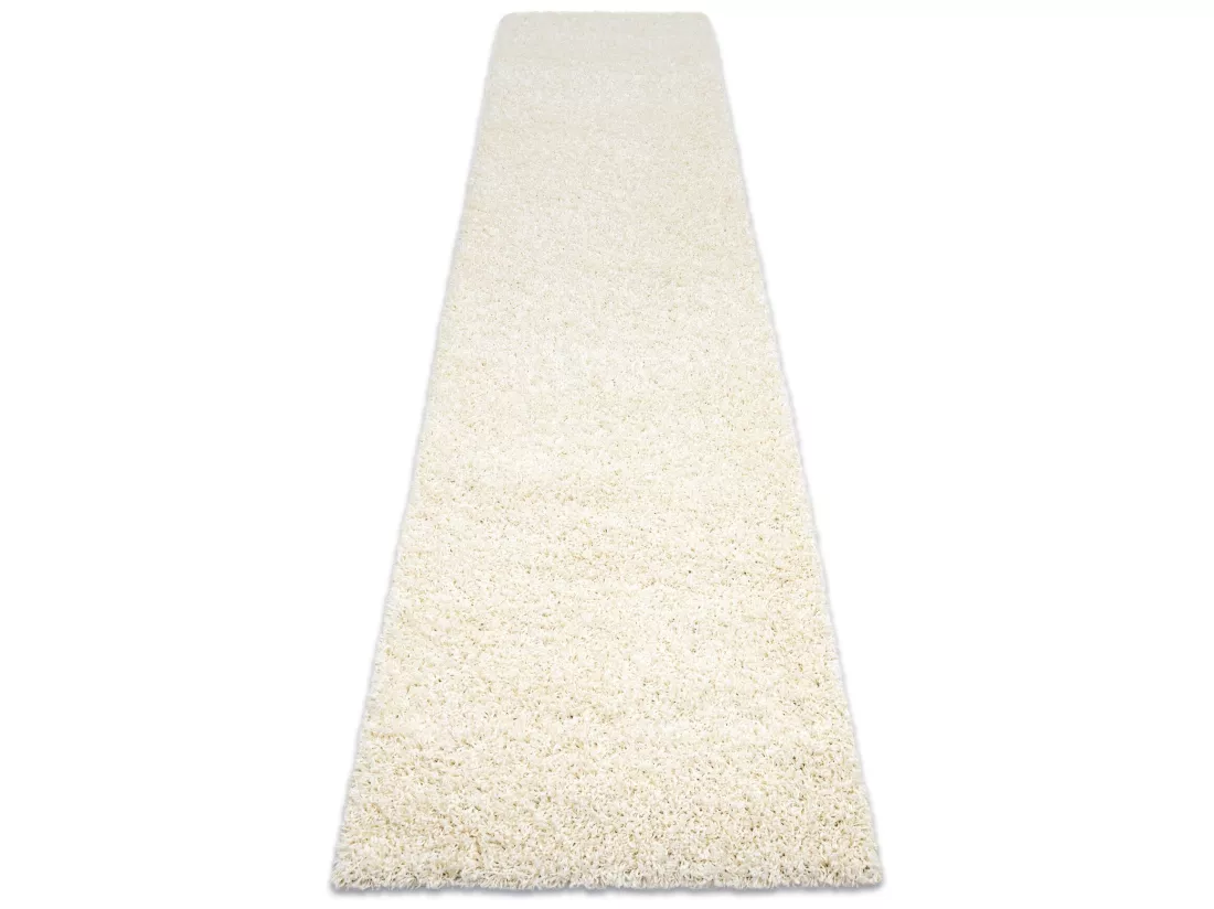 Tapis, le tapis de couloir SOFFI shaggy 5cm crème - pour la cuisine, 60x200 cm
