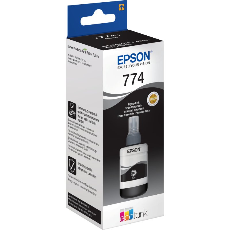Epson 774 Bouteille d’encre pigmentaire noire EcoTank