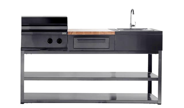 Nordic Line Sort Udekøkken Basismodul 180 cm (3 moduler)