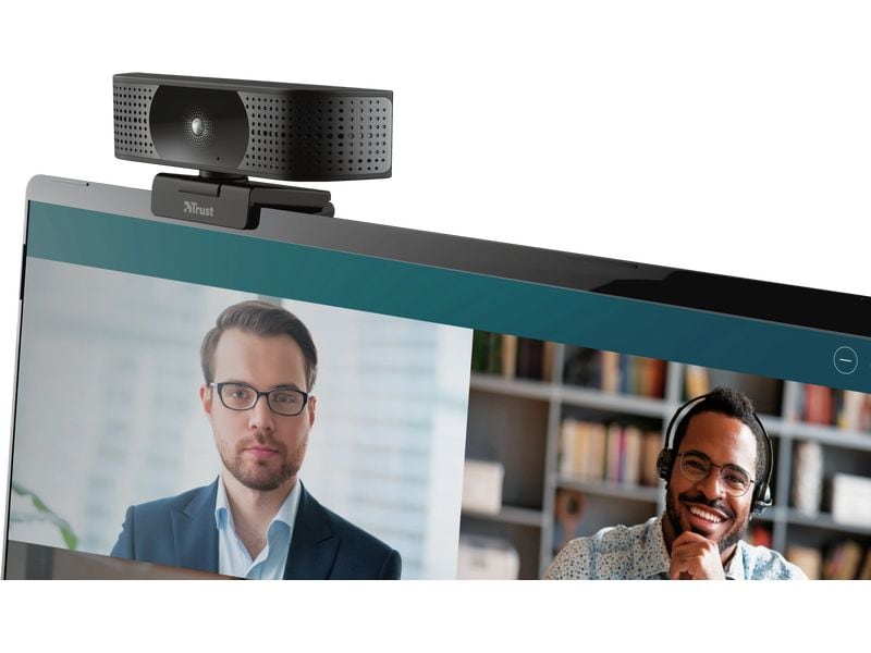 Trust Webcam Teza USB-Webcam mit 4K-Bildqualität, Autofokus und Stereomikrofonen