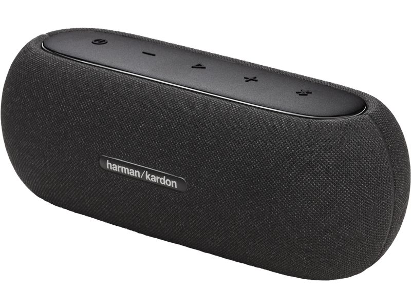 Harman/Kardon Lautsprecher Luna Schwarz Eleganter tragbarer Bluetooth-Lautsprecher mit 12 Stunden Spielzeit